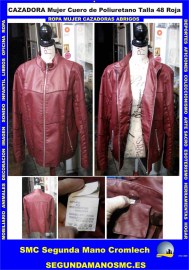 CAZADORA-MUJER-CUERO-POLIURETANO-ROJA-2