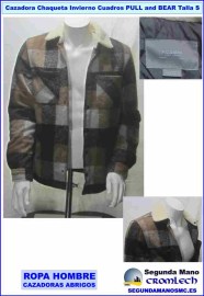 CHAQUETA-CAZADORA-INVIERNO-CUADROS-PULL-AND-BEAR-TALLA-S