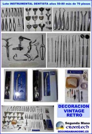 LOTE-INSTRUMENTAL-DENTISTA-ANOS-50-80-MAS-DE-70-PIEZAS