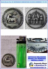 MEDALLA-MONEDA-PLATA-VIII-CENTENARIUM-CONSECRATIONS-ECCLESIAE