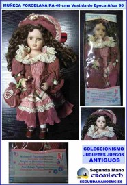 MUNECA-PORCELANA-RA-40CMS-VESTIDA-EPOCA-ANOS-90