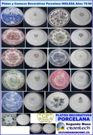 PLATOS-Y-CUENCOS-DECORATIVOS-PORCELANA-INGLESA-ANOS-70-90