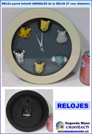 RELOJ-PARED-INFANTIL-ANIMALES-DE-LA-SELVA-27CMS-DIAMETRO