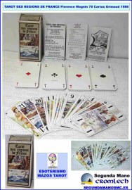 TAROT-DES-REGIONS-DE-FRANCE-FLORENCE-MAGNIN-78-CARTAS-GRIMAUD-1986